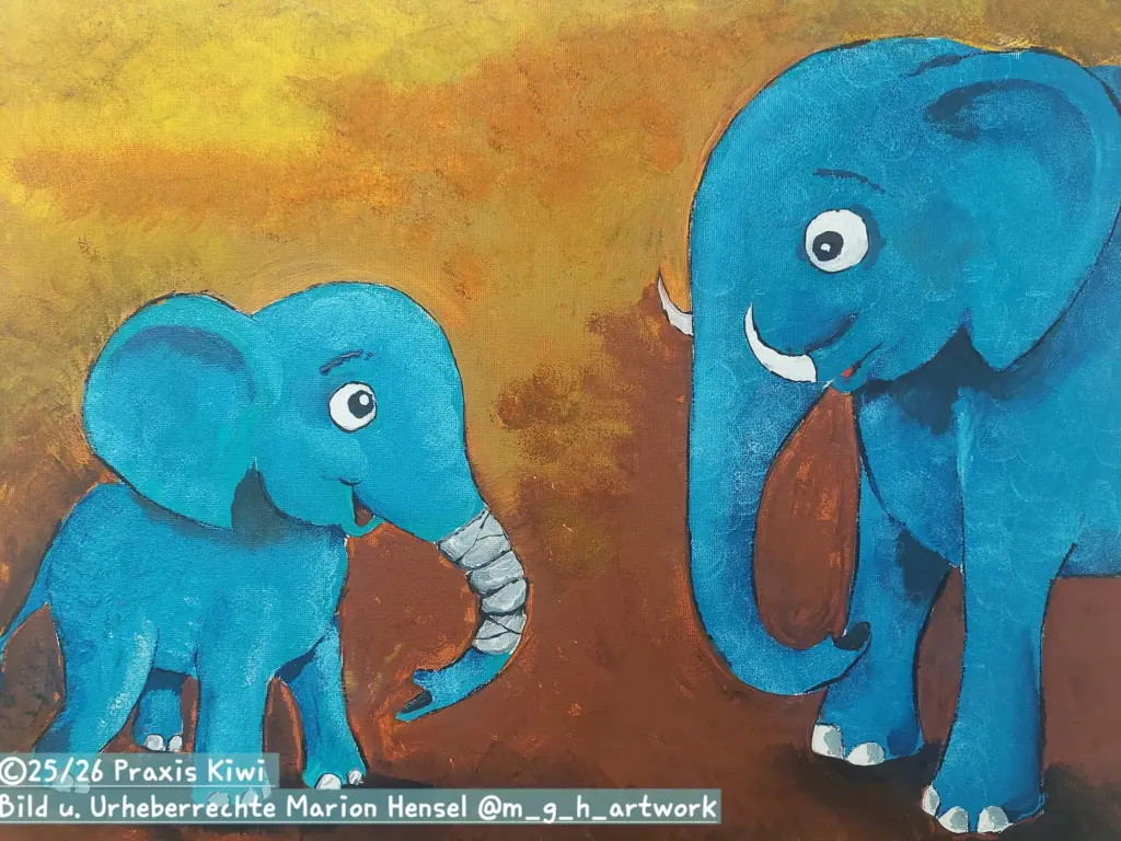 pw-elefant Gemälde Elefanten