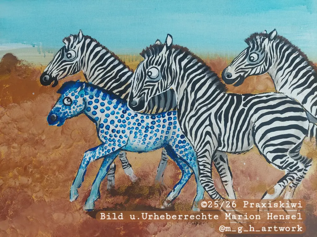 pw-zebra Gemälde Zebras